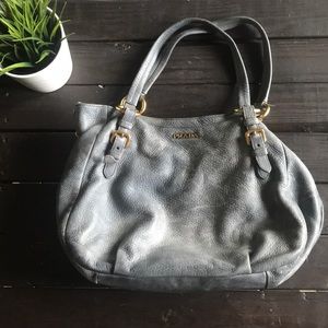 Prada cervo tote distressed leather